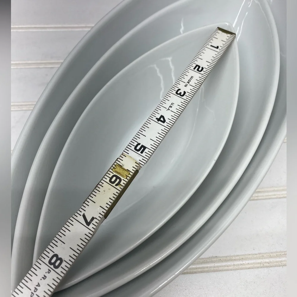 Sur La Table Pointed Oval Nesting Bowls Set of Three